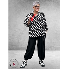 STUDIO Blouse/Shirt Stiff White Dots